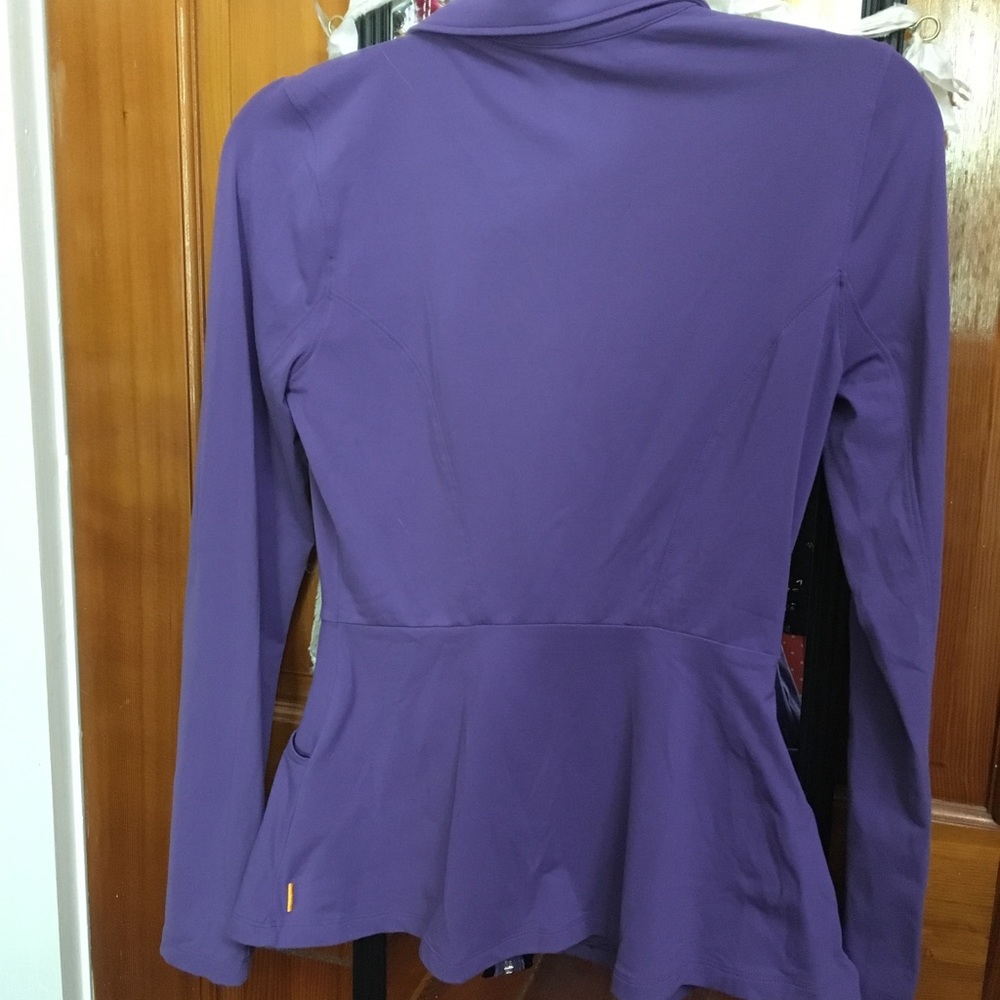Lucy peplum purple jacket
